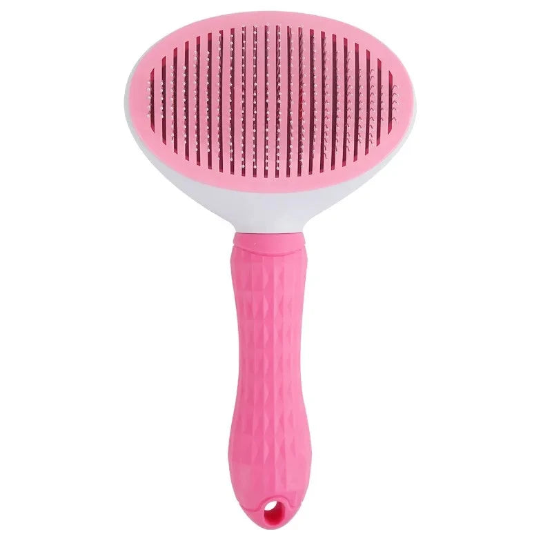 Ultimate Pet Grooming Tool: Stainless Steel Cat Brush & Dog Comb for Long-Haired Pets – Tangle Remover & De-Shedding Brush