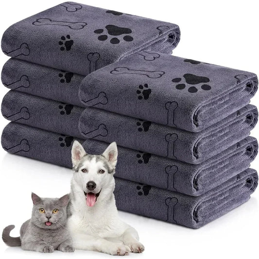 Ultra Absorbent Microfiber Pet Towel 60x100cm - Quick-Drying, Soft, Machine Washable Dog & Cat Bath Towel