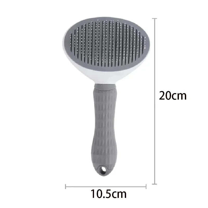 Ultimate Pet Grooming Tool: Stainless Steel Cat Brush & Dog Comb for Long-Haired Pets – Tangle Remover & De-Shedding Brush