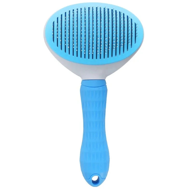 Ultimate Pet Grooming Tool: Stainless Steel Cat Brush & Dog Comb for Long-Haired Pets – Tangle Remover & De-Shedding Brush