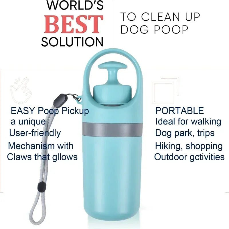 PawPal Portable Poop Scooper with Bag Dispenser – Lightweight Waste Picker for Dogs & Pet Cleanup Tool